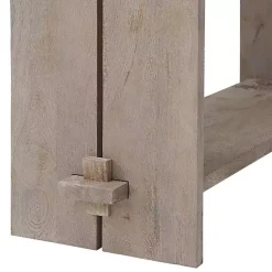 Kirklands Home Console Tables|Natural Mango Wood Farmhouse Console