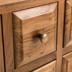 Kirklands Home Cabinets & Sideboards|Natural Oak 4-Drawer Charlotte Sideboard Brown