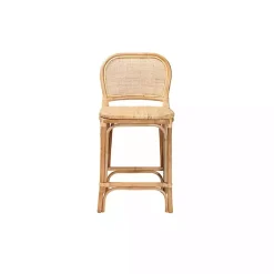 Kirklands Home Bar Stools & Counter Height Stools|Natural Rat Adrena Counter Stool Tan