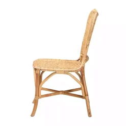 Kirklands Home Dining Chairs|Natural Rat Woven Irene Dining Chair Tan