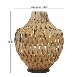 Outlet Natural Seagrass Tapered Neck Coastal Vase Vases