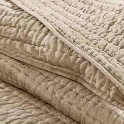 Kirklands Home Bedspreads & Coverlets|Natural Serene Quilted 3-pc. King Coverlet Set Tan