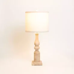 Kirklands Home Table Lamps|Natural Spindle Charlotte Table Lamp Tan