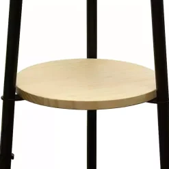 Kirklands Home Floor Lamps|Natural 3-Tier Tripod Floor Lamp