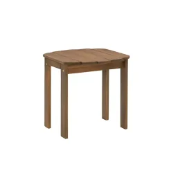 Kirklands Home Outdoor Tables|Natural Warren Adirondack Outdoor Accent Table Brown