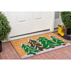 Natural Winter Wonderland Coir Doormat, 36 in. Outdoor Christmas Decorations