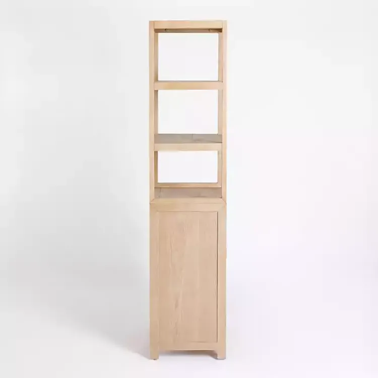 Kirklands Home Cabinets & Sideboards|Natural Wood Bookcase Modular Cabinet Tan