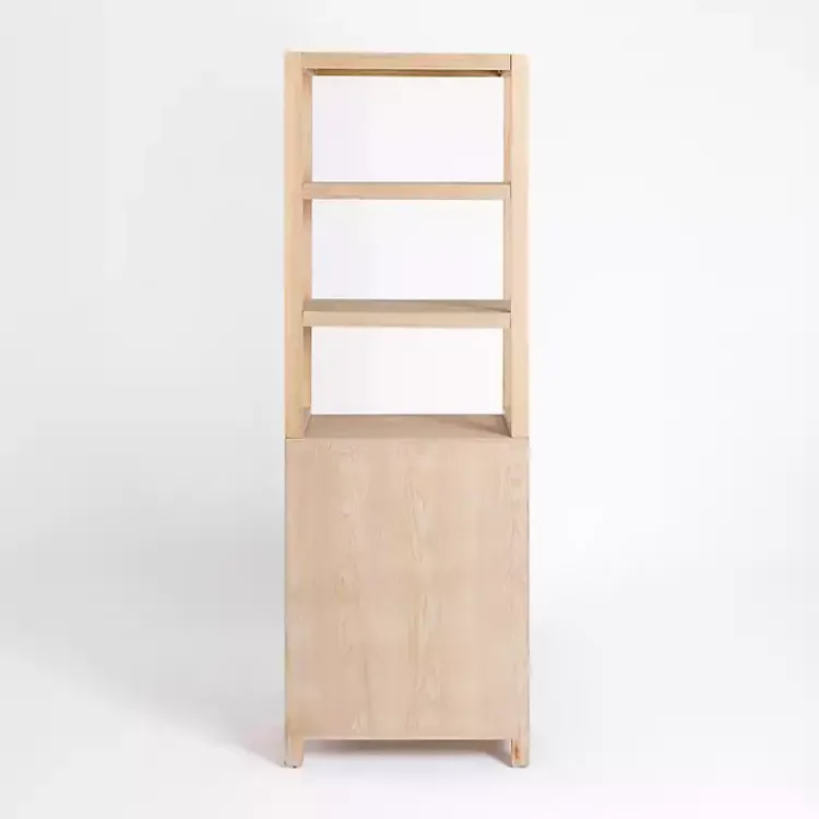 Kirklands Home Cabinets & Sideboards|Natural Wood Bookcase Modular Cabinet Tan