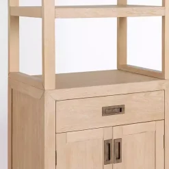 Kirklands Home Cabinets & Sideboards|Natural Wood Bookcase Modular Cabinet Tan