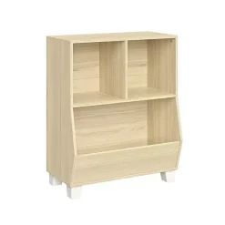 Kirklands Home Bookshelves|Natural Wood Cubby Cabinet Tan