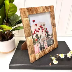 Sale Natural Wood Diamond Textured Picture Frame, 8x10 Picture Frames