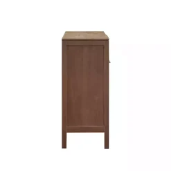 Kirklands Home Cabinets & Sideboards|Natural Wood 2-Door Cane Webbing Chest Tan