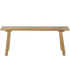 Kirklands Home Benches & Ottomans|Natural Wood Narrow Rustic Bench Brown