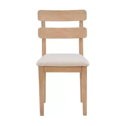 Kirklands Home Dining Chairs|Natural Wood Slatted Back Dining Chairs, Set of 2 Gray