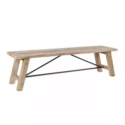 Kirklands Home Benches & Ottomans|Natural Wooden Sonoma Dining Bench Tan