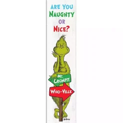 Best Naughty or Nice The Grinch Porch Board Outdoor Christmas Decorations
