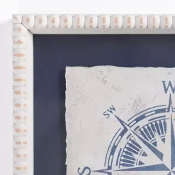 Kirklands Home Framed Art|Nautical Icons Beaded Framed Art Prints, Set of 2