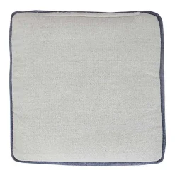 Clearance Navy and Ivory Scandinavian Motif Pouf Poufs & Floor Cushions