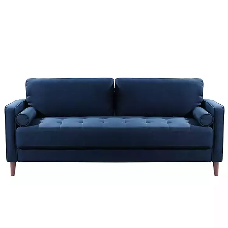 Kirklands Home Sofas & Loveseats|Navy Chelsea Modern Sofa Blue