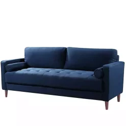 Kirklands Home Sofas & Loveseats|Navy Chelsea Modern Sofa Blue