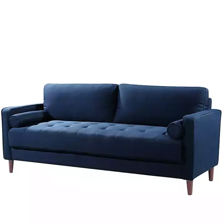 Kirklands Home Sofas & Loveseats|Navy Chelsea Modern Sofa Blue