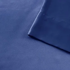 Kirklands Home Bed Sheets|Navy Satin 6-pc. King Sheet Set Blue