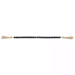 Navy Wood Bead Tassel Garland Decorative Accents