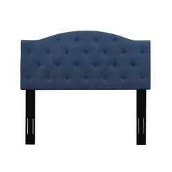 Kirklands Home Beds & Headboards|Navy Bryne Button Tufted Full/Queen Headboard Blue