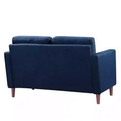 Kirklands Home Sofas & Loveseats|Navy Chelsea Modern Loveseat Blue