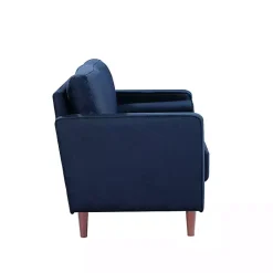 Kirklands Home Sofas & Loveseats|Navy Chelsea Modern Loveseat Blue