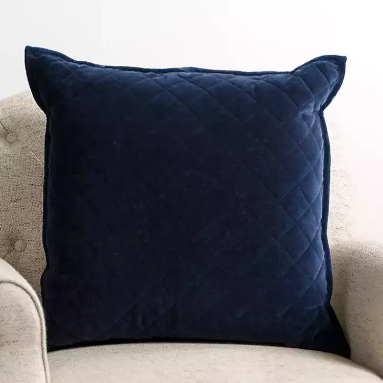 Best Navy Diamond Velvet Pillow Pillows