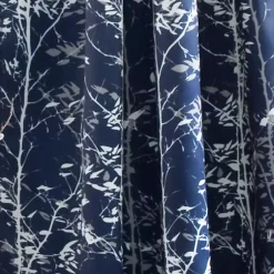 Kirklands Home Curtains & Drapes|Navy Forest Curtain Panel Set, 95 in. Blue