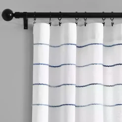 Kirklands Home Curtains & Drapes|Navy Ombre Stripe Curtain Panel Set, 95 in.