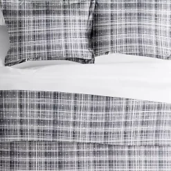 Kirklands Home Duvets|Navy Plaid Polka Dot 2-pc. Twin Duvet Cover Set