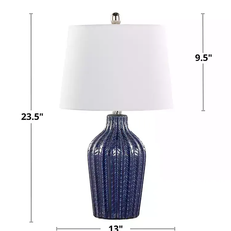 Kirklands Home Table Lamps|Navy Rockwell Table Lamps, Set of 2 Blue