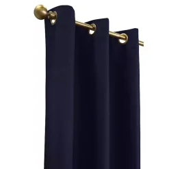 Kirklands Home Curtains & Drapes|Navy Room Darkening Curtain Panel Set, 63 in. Blue