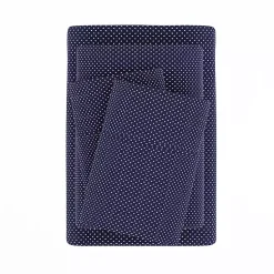 Kirklands Home Bed Sheets|Navy Tiny Hearts 3-pc. Twin Sheet Set Blue