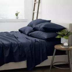 Kirklands Home Bed Sheets|Navy Ultra Soft 6-pc. King Sheet Set Blue