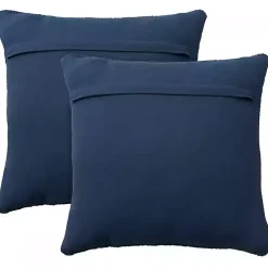 Outlet Navy Woven Cable Knit Pillow, Set of 2 Pillows
