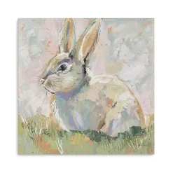 Clearance Neutral Bunny Canvas Art Print Easter Decorations