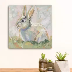 Clearance Neutral Bunny Canvas Art Print Easter Decorations
