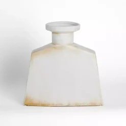 Clearance Neutral Distressed Pentagon Vase, 9 in. Vases