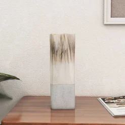 New Neutral Ombre Ceramic Vase, 12 in. Vases