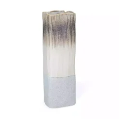 Clearance Neutral Ombre Ceramic Vase, 16 in. Vases