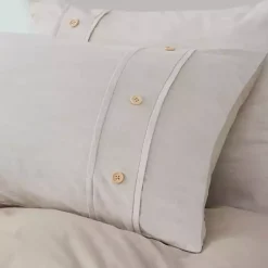 Kirklands Home Duvets|Neutral Oversized 3-pc. King Duvet Cover Set Tan