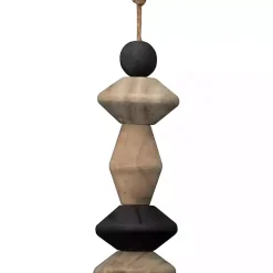 Best Neutral Southwest Wood Bead Tassel Decorative Accents