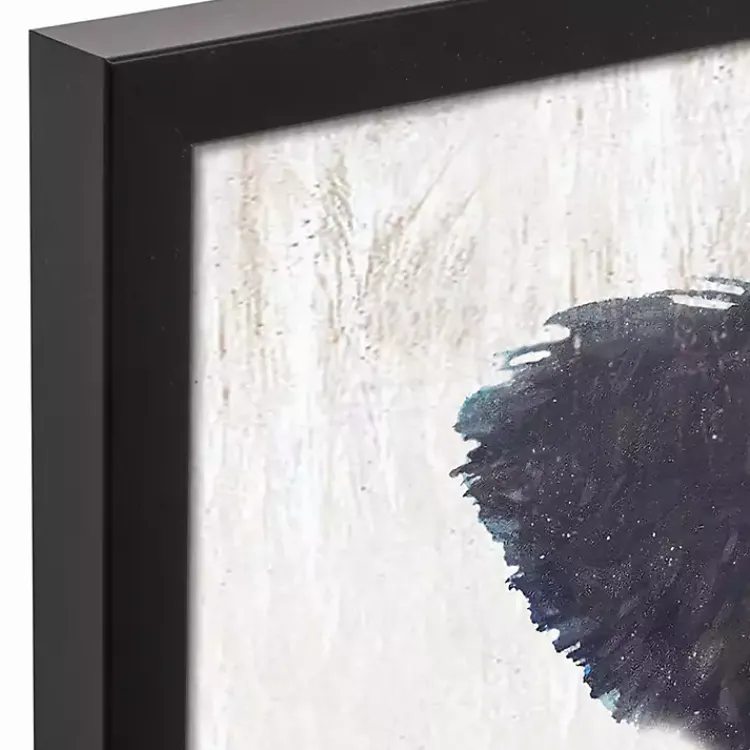 Kirklands Home Framed Art|Neutral Staring Cow Framed Canvas Art Print