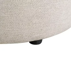 Kirklands Home Benches & Ottomans|Neutral Upholstered Nesting Ottomans, Set of 2 Ivory