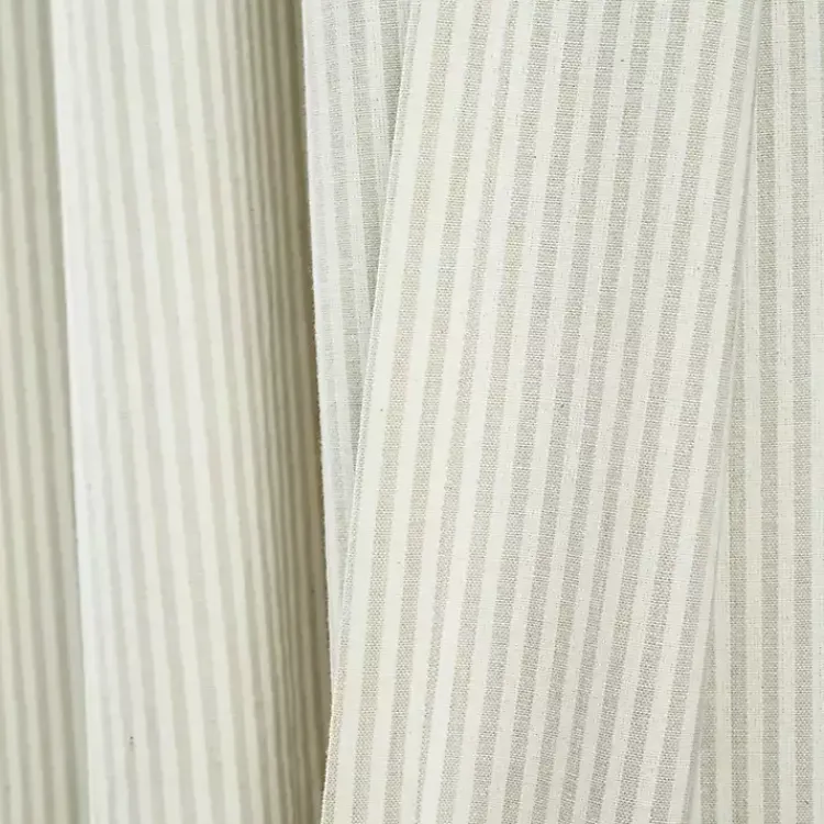 Kirklands Home Curtains & Drapes|Neutral Vintage Stripe Curtain Panel Set, 84 in.