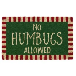Online No Humbugs Doormat Outdoor Christmas Decorations